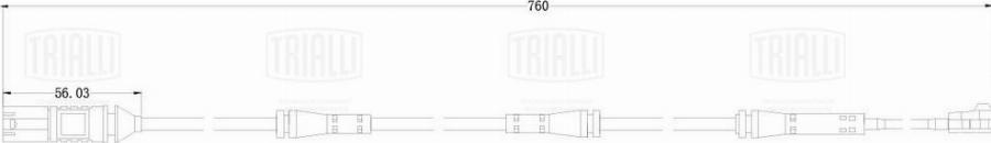 Trialli PFS 4059 - Senzor de avertizare,uzura placute de frana aaoparts.ro