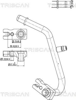 Triscan 9010 15001 - Conducta presiune variabila,aer conditionat aaoparts.ro