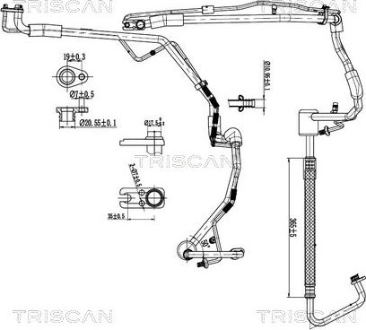 Triscan 9010 28098 - Conducta presiune variabila,aer conditionat aaoparts.ro