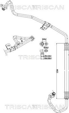 Triscan 9010 28013 - Conducta presiune variabila,aer conditionat aaoparts.ro