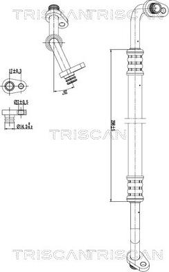 Triscan 9010 28035 - Conducta presiune variabila,aer conditionat aaoparts.ro
