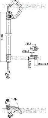 Triscan 9010 28025 - Conducta presiune variabila,aer conditionat aaoparts.ro