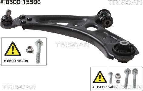 Triscan 8500 15596 - Brat, suspensie roata aaoparts.ro