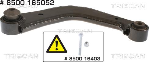 Triscan 8500 165052 - Brat, suspensie roata aaoparts.ro