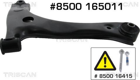 Triscan 8500 165011 - Brat, suspensie roata aaoparts.ro