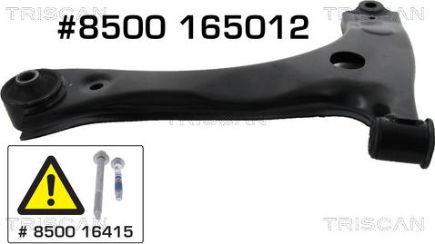 Triscan 8500 165012 - Brat, suspensie roata aaoparts.ro