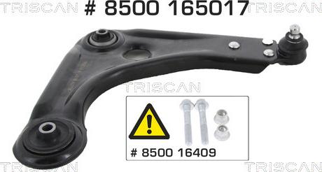 Triscan 8500 165017 - Brat, suspensie roata aaoparts.ro