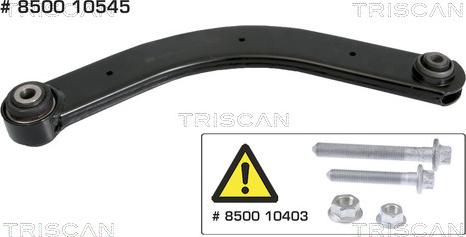 Triscan 8500 10545 - Brat, suspensie roata aaoparts.ro