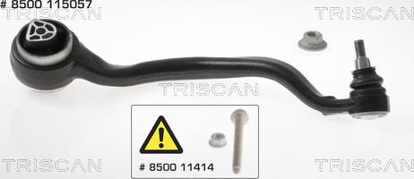 Triscan 8500 115057 - Brat, suspensie roata aaoparts.ro