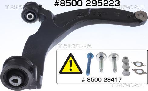 Triscan 8500 295223 - Brat, suspensie roata aaoparts.ro