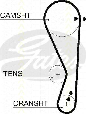 Triscan 8645 5535xs - Curea de distributie aaoparts.ro