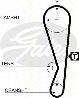 Triscan 8645 5318xs - Curea de distributie aaoparts.ro