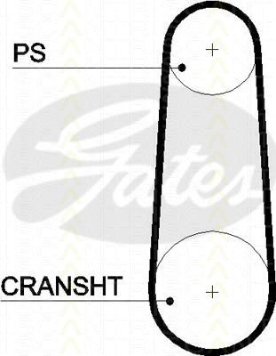Triscan 8645 5383xs - Curea de distributie aaoparts.ro