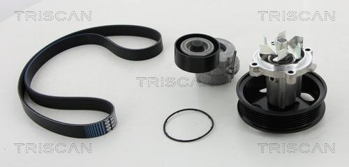 Triscan 8642 100501 - Pompa apa + Set curea transmisie cu caneluri aaoparts.ro