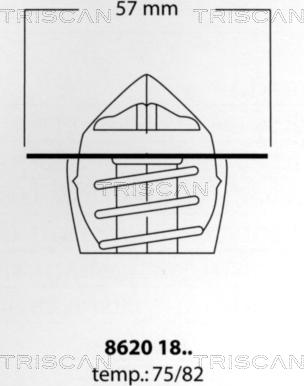 Triscan 8620 1882 - Termostat,lichid racire aaoparts.ro