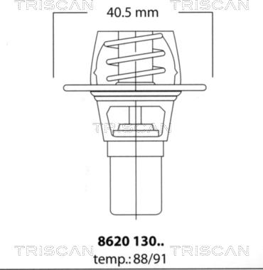 Triscan 8620 13091 - Termostat,lichid racire aaoparts.ro