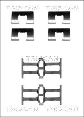 Triscan 8105 401614 - Set accesorii, placute frana aaoparts.ro