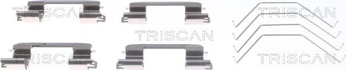 Triscan 8105 431635 - Set accesorii, placute frana aaoparts.ro