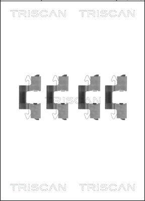 Triscan 8105 421591 - Set accesorii, placute frana aaoparts.ro