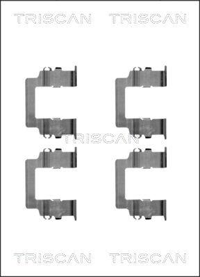 Triscan 8105 421580 - Set accesorii, placute frana aaoparts.ro