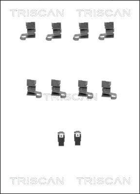 Triscan 8105 691619 - Set accesorii, placute frana aaoparts.ro