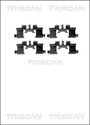 Triscan 8105 101641 - Set accesorii, placute frana aaoparts.ro