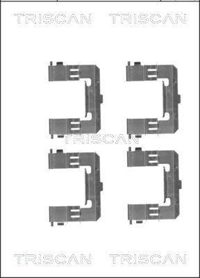Triscan 8105 101655 - Set accesorii, placute frana aaoparts.ro