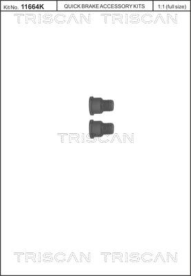 Triscan 8105 116005 - Set surub, disc frana aaoparts.ro