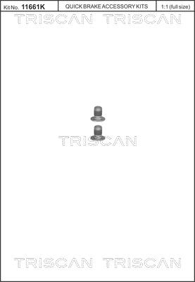 Triscan 8105 116002 - Set surub, disc frana aaoparts.ro