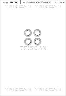 Triscan 8105116014 - Set surub, disc frana aaoparts.ro