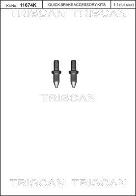 Triscan 8105116015 - Set surub, disc frana aaoparts.ro