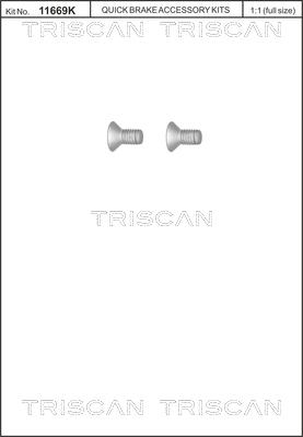 Triscan 8105 116010 - Set surub, disc frana aaoparts.ro