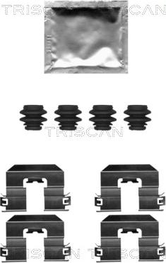 Triscan 8105 111637 - Set accesorii, placute frana aaoparts.ro