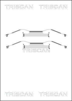 Triscan 8105 291607 - Set accesorii, placute frana aaoparts.ro