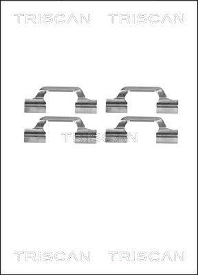 Triscan 8105 291610 - Set accesorii, placute frana aaoparts.ro