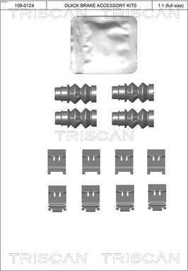Triscan 8105 281601 - Set accesorii, placute frana aaoparts.ro