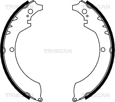 Triscan 8100 41419 - Set saboti frana aaoparts.ro