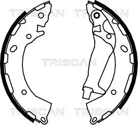 Triscan 8100 43014 - Set saboti frana aaoparts.ro