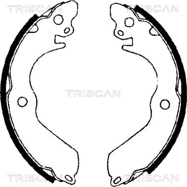 Triscan 8100 42533 - Set saboti frana aaoparts.ro