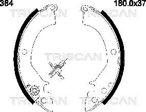 Triscan 8100 42384 - Set saboti frana aaoparts.ro