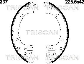 Triscan 8100 42337 - Set saboti frana aaoparts.ro