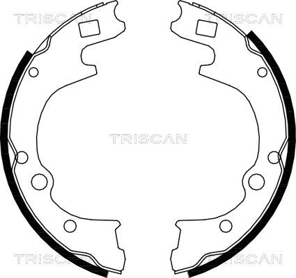 Triscan 8100 50604 - Set saboti frana aaoparts.ro