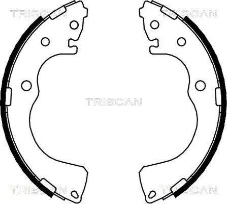 Triscan 8100 50001 - Set saboti frana aaoparts.ro