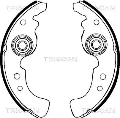 Triscan 8100 15486 - Set saboti frana aaoparts.ro