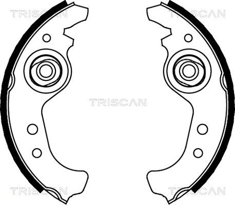Triscan 8100 15383 - Set saboti frana aaoparts.ro