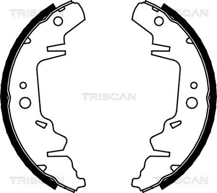 Triscan 8100 10593 - Set saboti frana aaoparts.ro