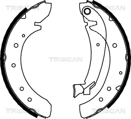 Triscan 8100 10576 - Set saboti frana aaoparts.ro