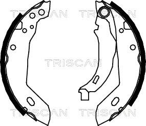 Triscan 8100 10389 - Set saboti frana aaoparts.ro