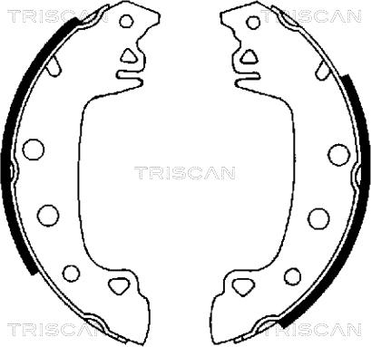 Triscan 8100 10230 - Set saboti frana aaoparts.ro