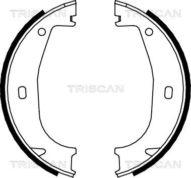 Triscan 8100 11553 - Set saboti frana, frana de mana aaoparts.ro